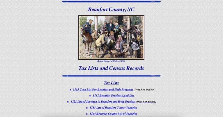 Beaufort County Tax Lists