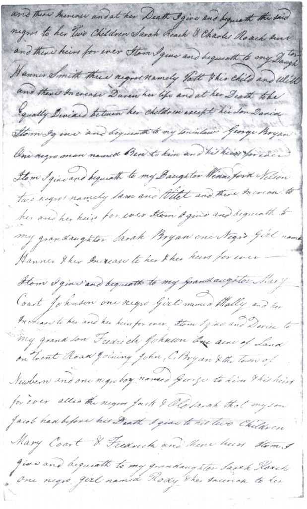 Jacob Johnson will, 1806 - p2