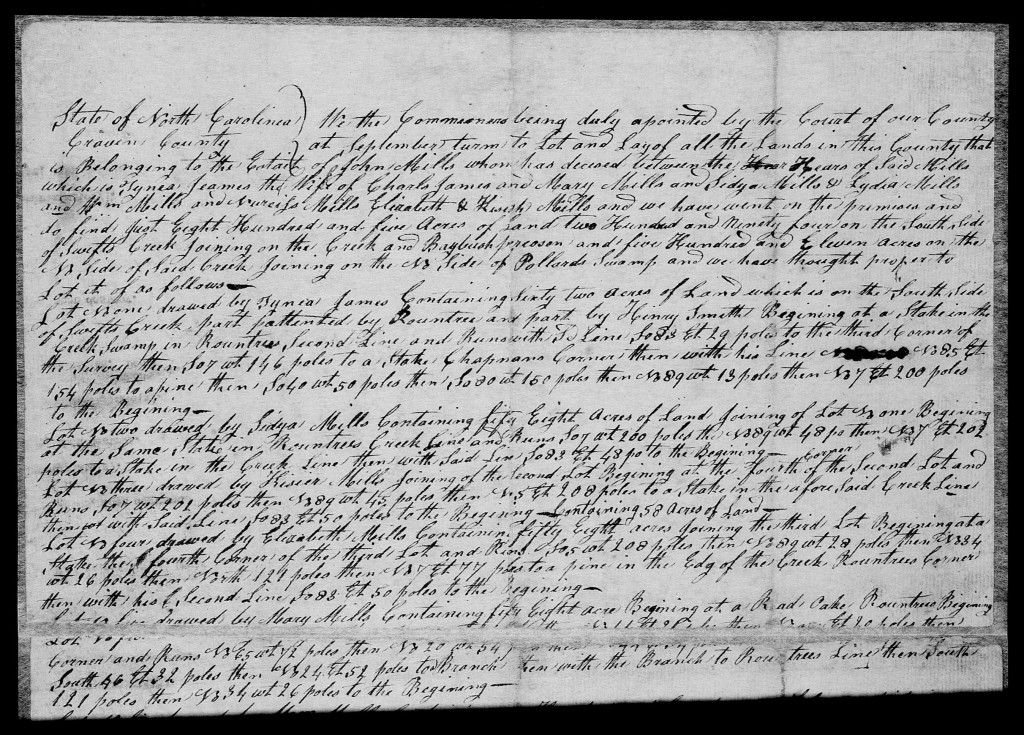 p27 - Division of John Mills land