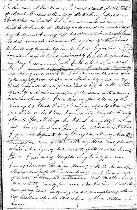 Will of David Averitt Sr - p1
