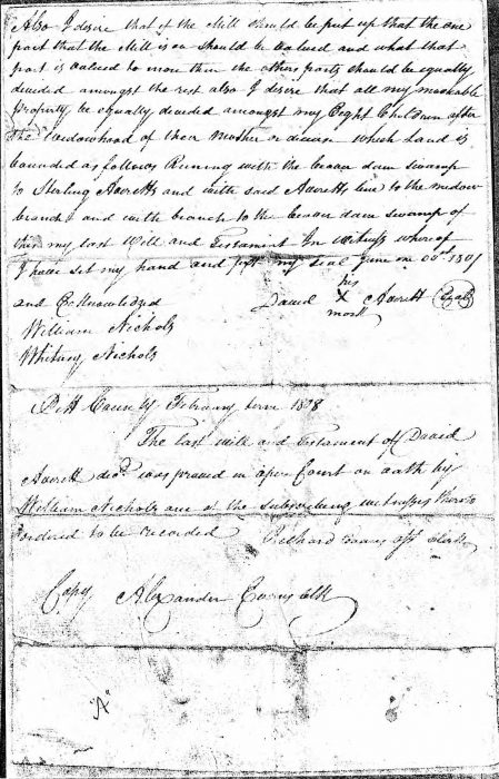 Will of David Averitt Sr - p2