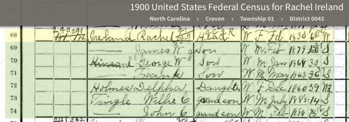 According to the 1900 census, she was born in Feb 1830.