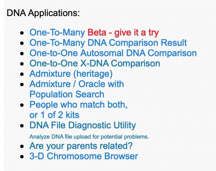 DNA Applications