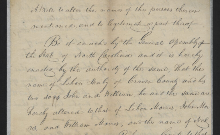 Bill to alter name of Laban Morris and sons John and William