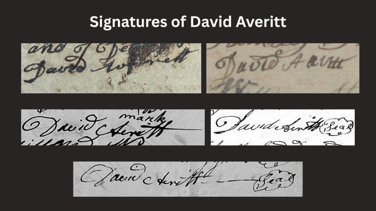 Signatures of David Averitt