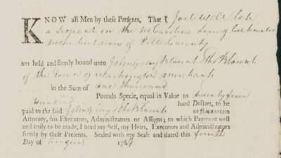 Joel Wall Miliatary Warrant