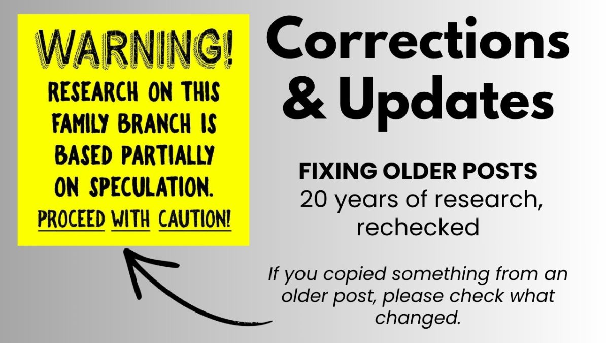 Corrections & Updates: fixing older posts on East Carolina Roots